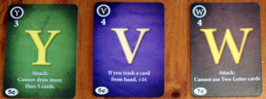 letter cards shown