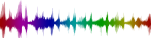 Sound wave rainbow divider