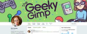 Screenshot of Erin's Twitter